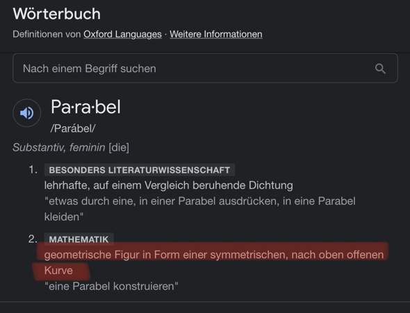 Was ist eine Parabel 3.Ordnung?
