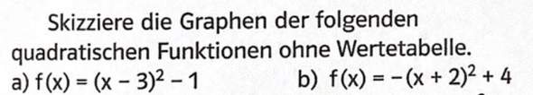 Mathe quadratische Funktionen?