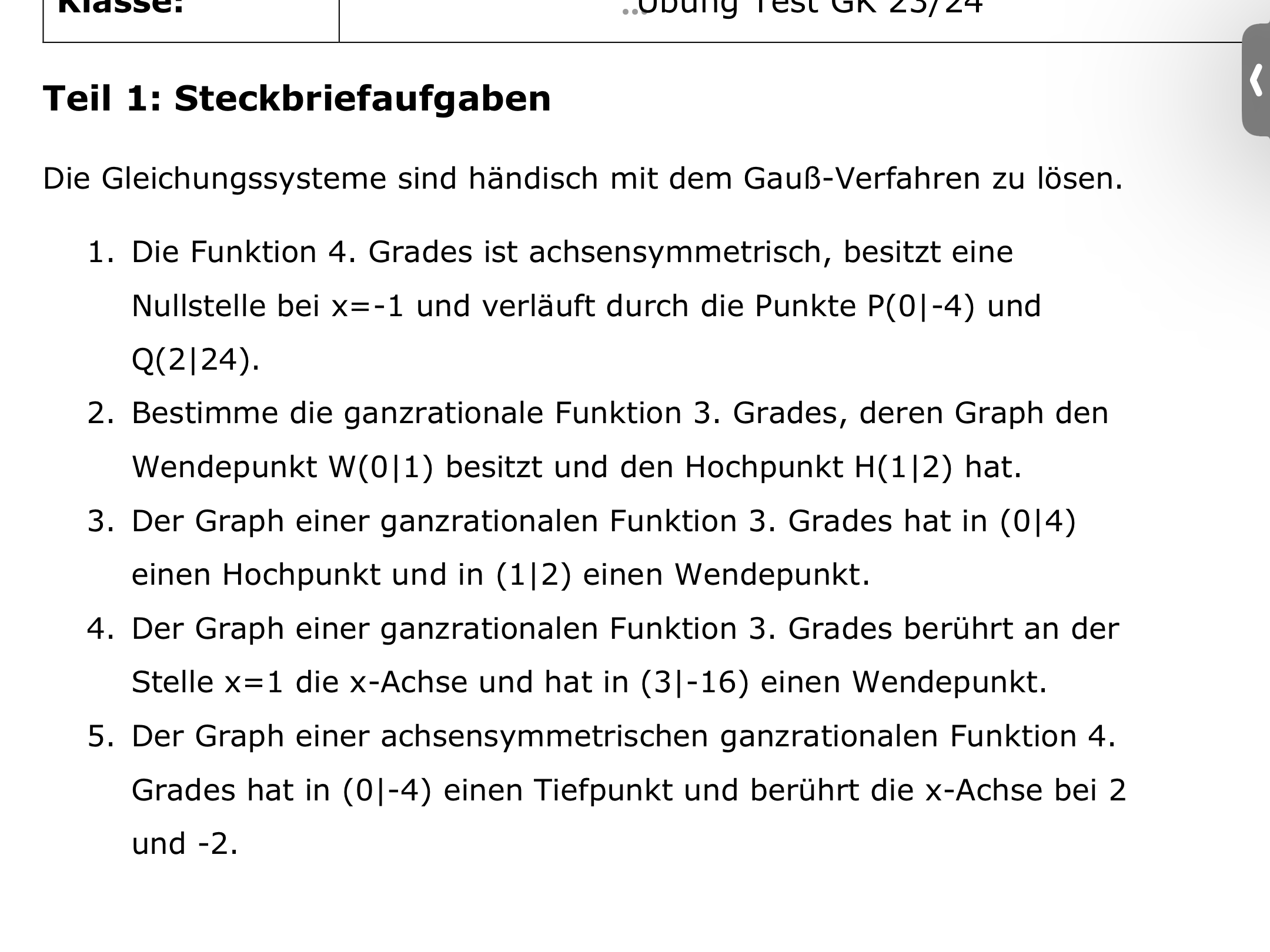 Wie soll ich aus solchen Aufgabenstellungen die Funktionen bilden und kann man ChatGpt was