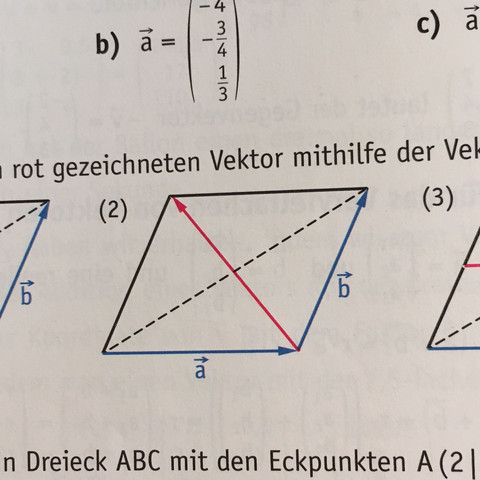 Roter Vektor  - (Schule, Mathematik, Vektoren)