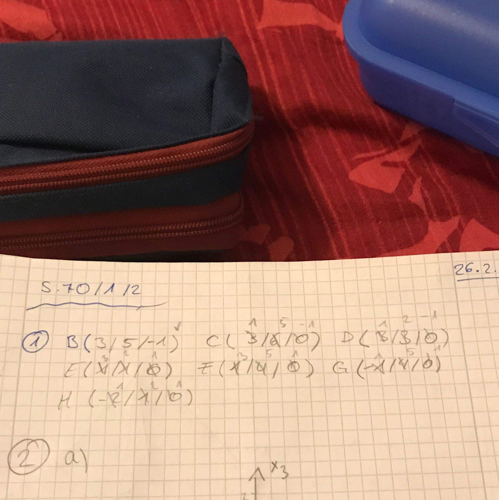 Mathe? Vektoren? Punkte? (Schule, Hausaufgaben)