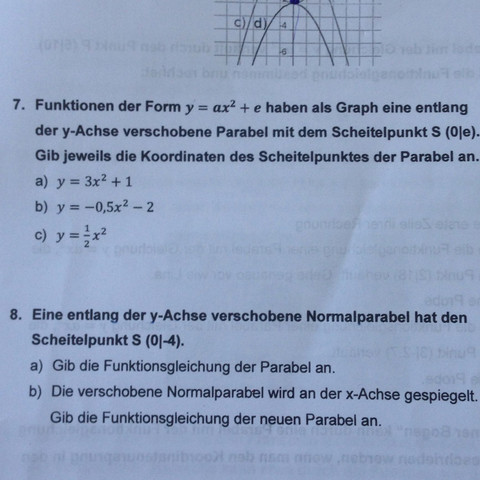 Die Aufgabe 7. und 8. - (Schule, Mathe, sein)