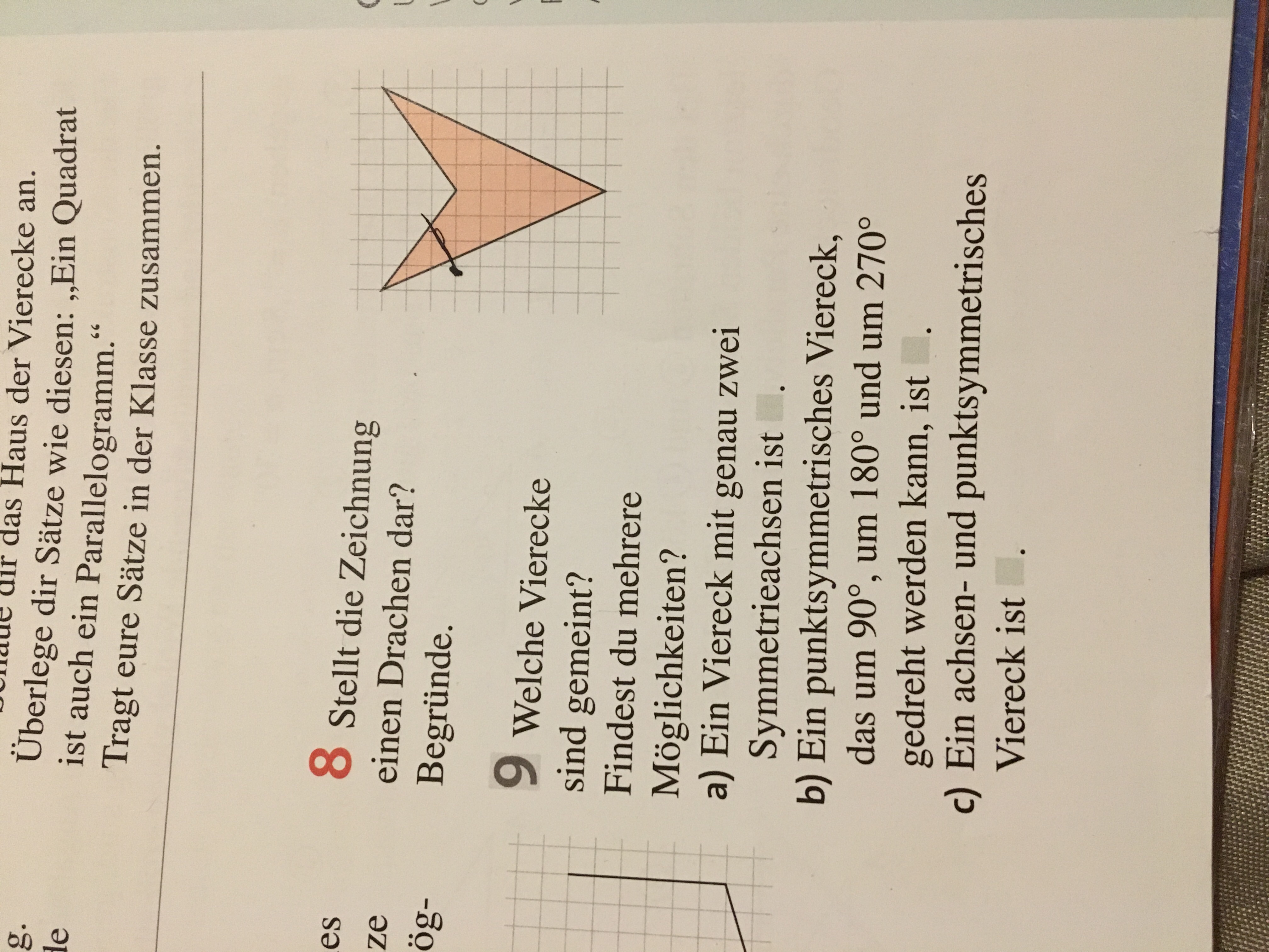 Mathe Vierecke Aufgabe 8 Geometrie Viereck