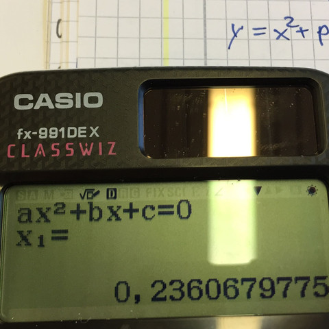 X1 Ergebnis
 - (Mathematik, Fehler, Taschenrechner)