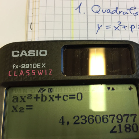 X2 Ergebnis  - (Mathematik, Fehler, Taschenrechner)