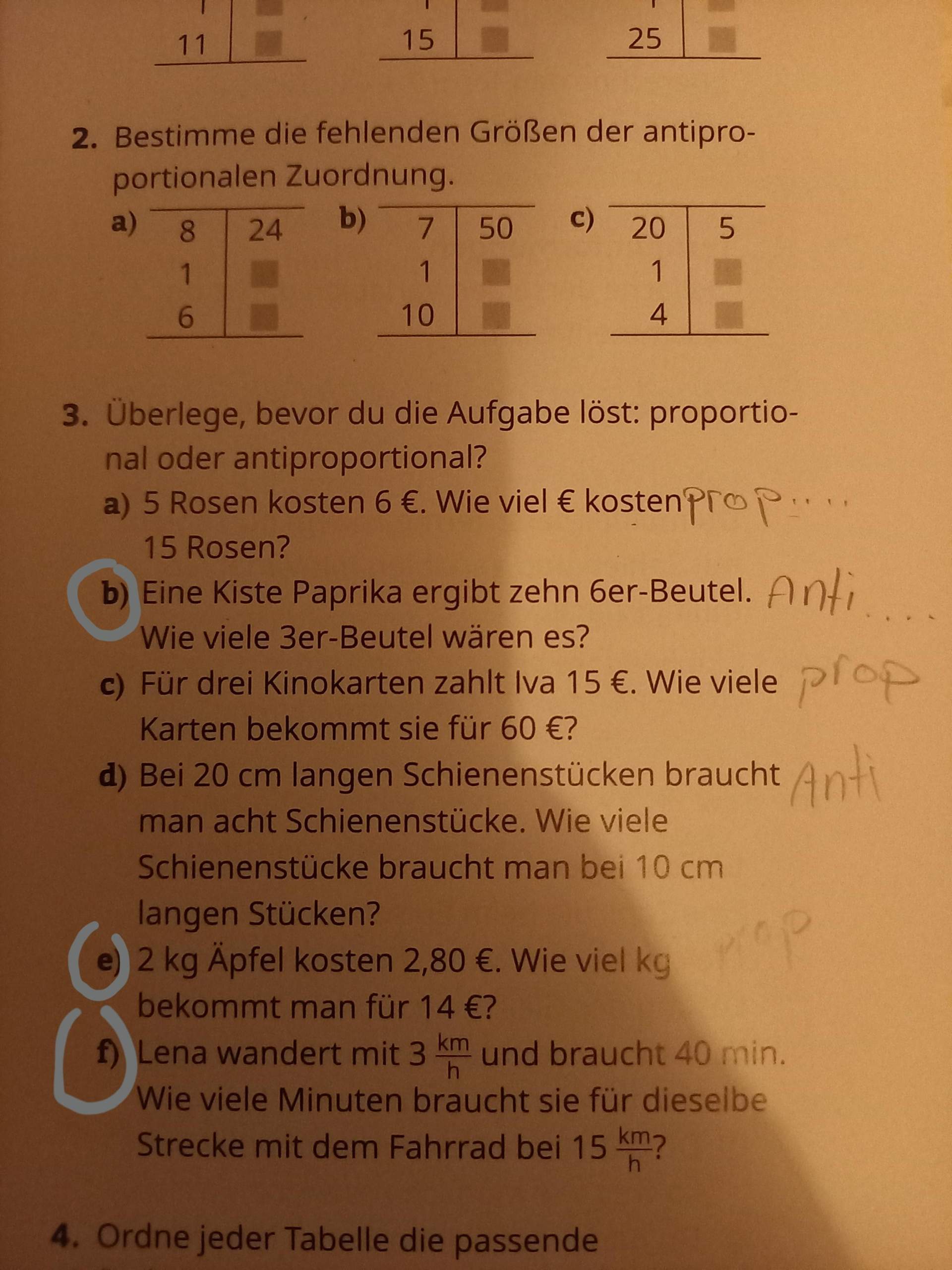 Mathe! Was ist proportional und antiproportional? (Mathematik, Dreisatz