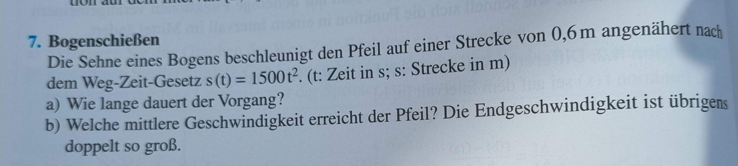 Matheaufgabe Bogenschießen wie funktioniertdie Aufgabe? (Schule ...