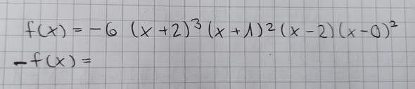 Mathefrage zu Funktionen mit -f(x)?