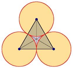 Die geometrische Figur "Dreipass" - (Mathematik, Aufgabe, Geometrie)