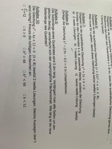 Mathematik Quadratische Gleichungen Textaufgaben Hilfe Schule Mathe Textaufgabe