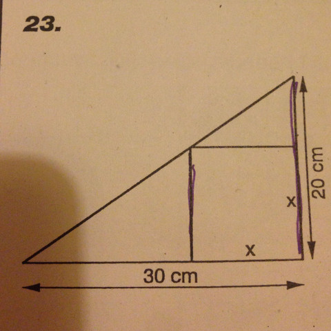 Ich weiß dass sich 30zu20 wie 30-xzux verhält. - (Schule, Mathe, Mathematik)