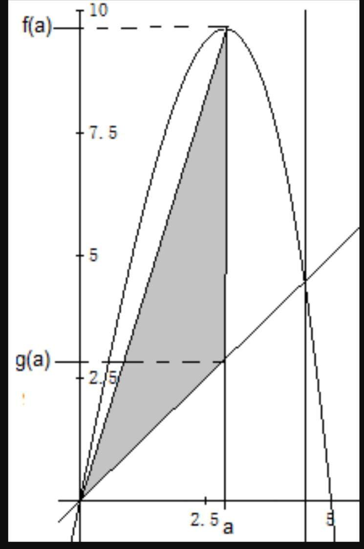 Maximaler Flächeninhalt des Dreiecks? (Funktion, ganzrationale Funktionen)