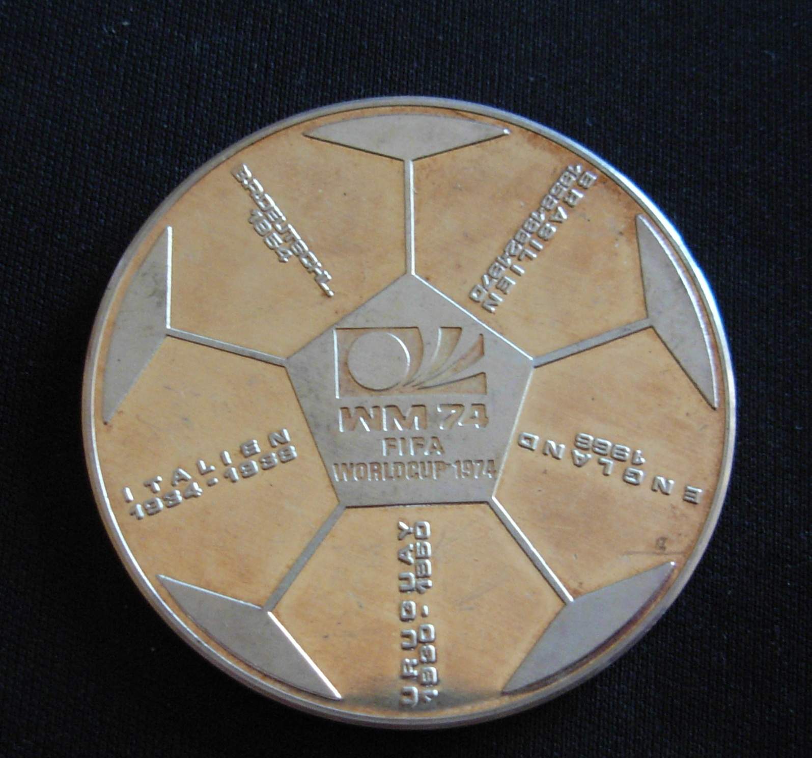 Medaille FussballWM 1974 und was ist sie wert? (Fußball)