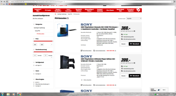 Die Angebote im Onlineshop von Media Markt - (Konsolen, Sony, Media Markt)