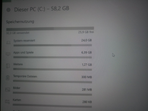 - (Festplatte, Speicher, Laptop)