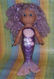 Lila Meerjungfrau Puppe - (Spielzeug, 90er, retro)