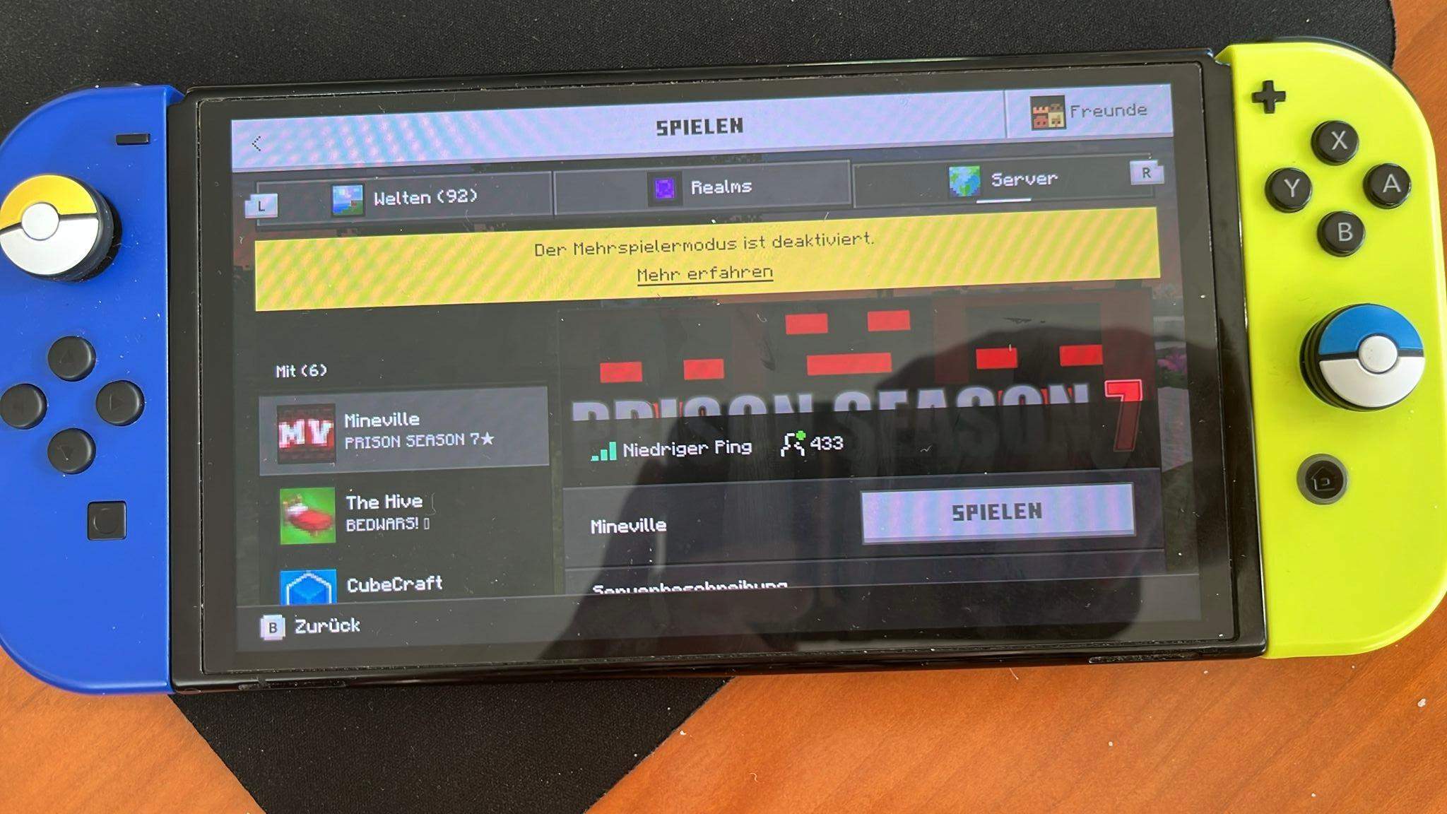 Mehrspieler Modus Minecraft Switch? (Computerspiele, Server, Nintendo)