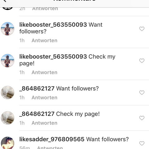 Kommentare süße instagram Free Instagram
