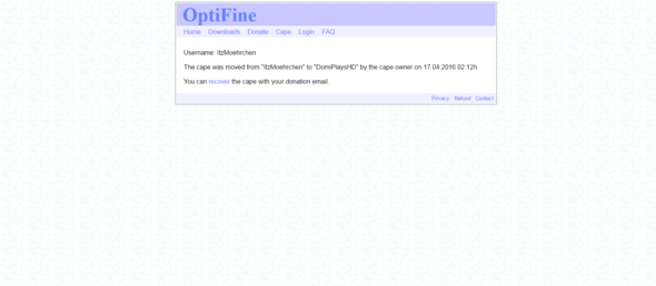 ItzMoehrchen ist mein Account - (Minecraft, Account, gehackt)