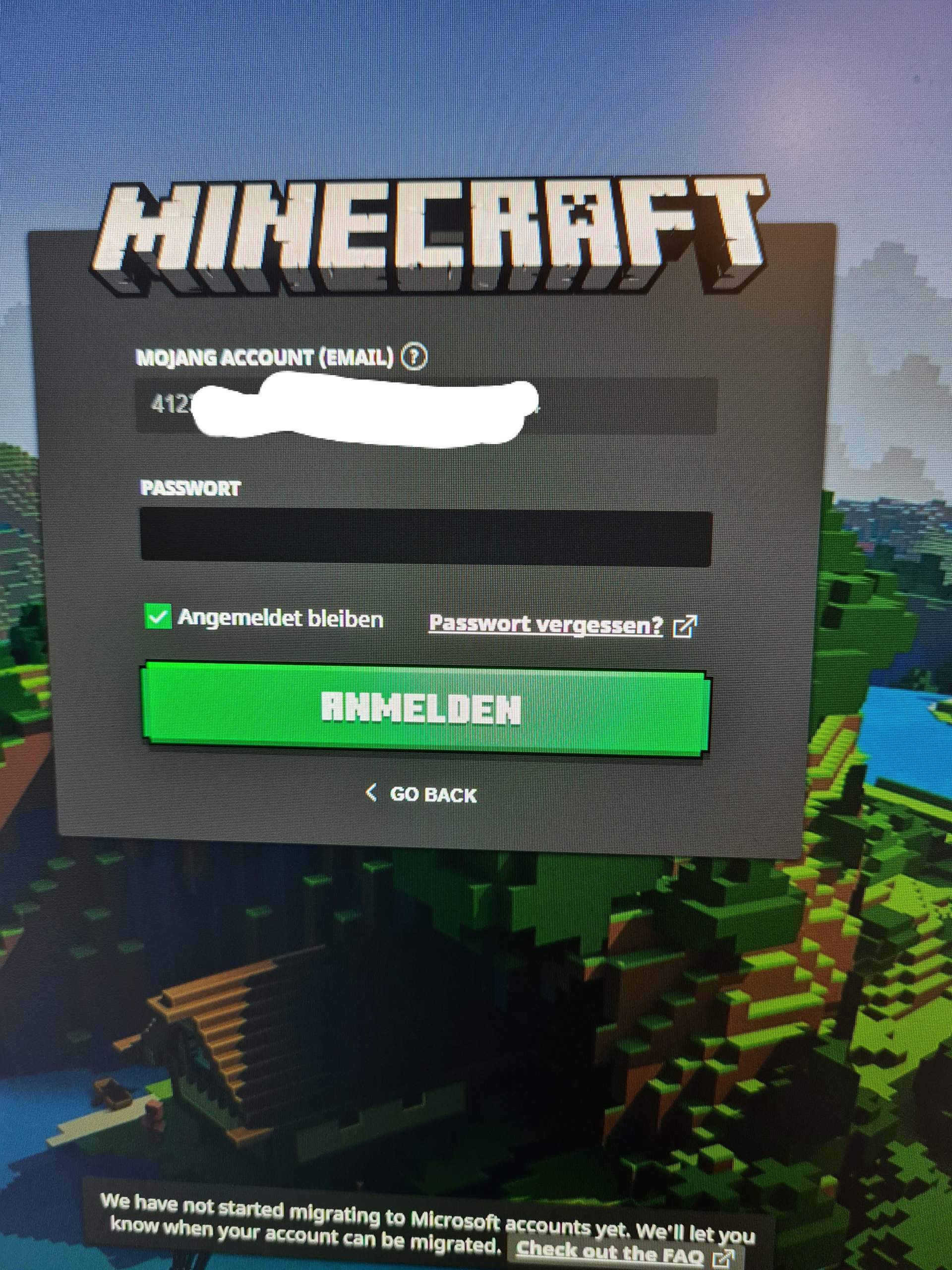 Minecraft аккаунт