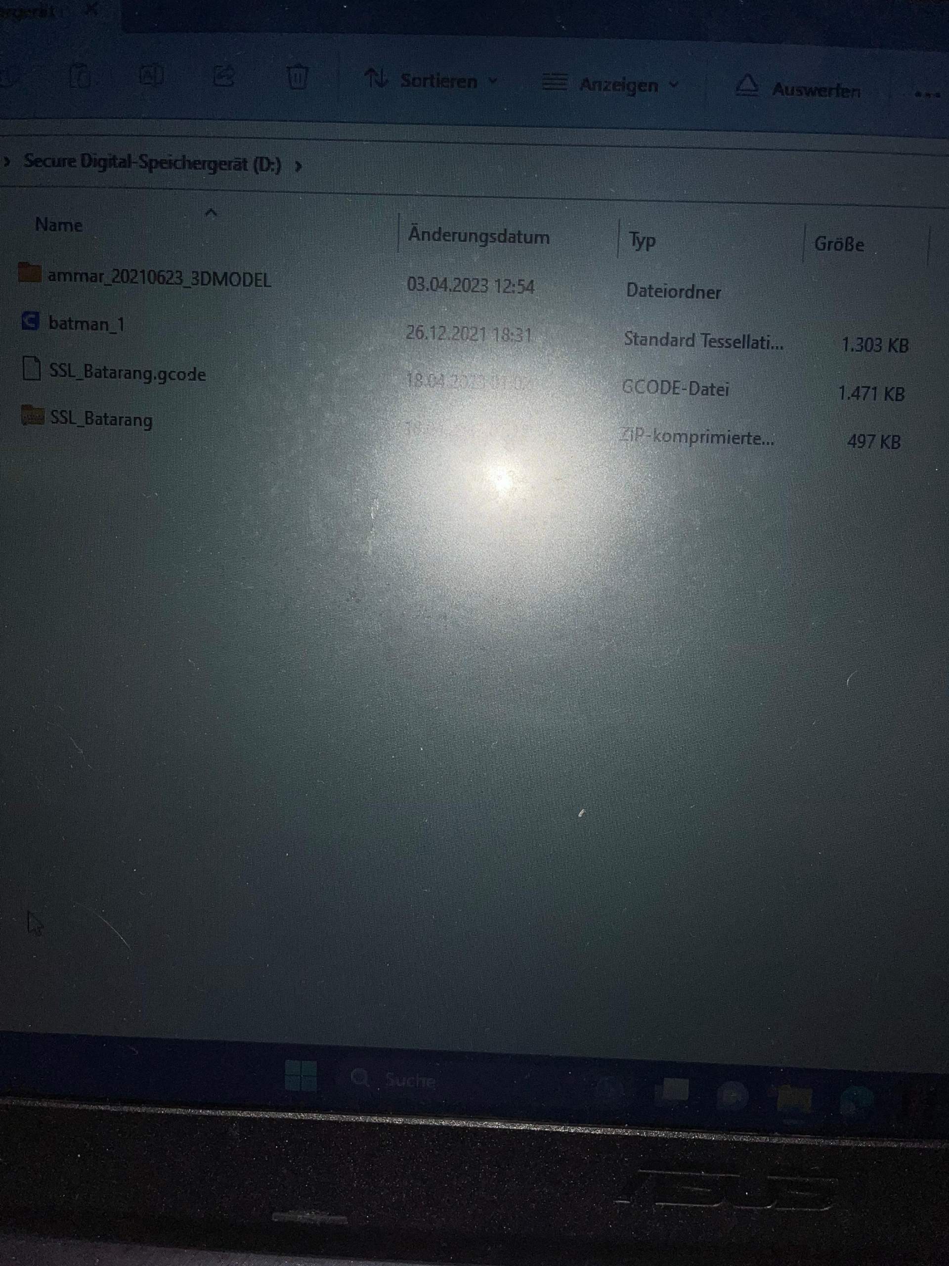 Mein Sovol SV01 erkennt meine SD Karte nicht? SDKarte)