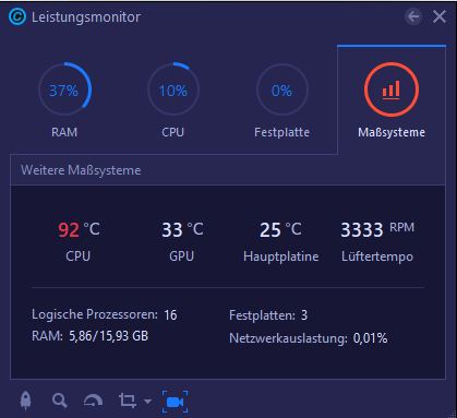 Meine CPU ist 90°C warm wenn ich nur eine App offen habe?