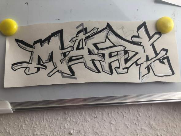 Meine Erste Graffiti Zeichnung Umfrage Abstimmung Zeichnen