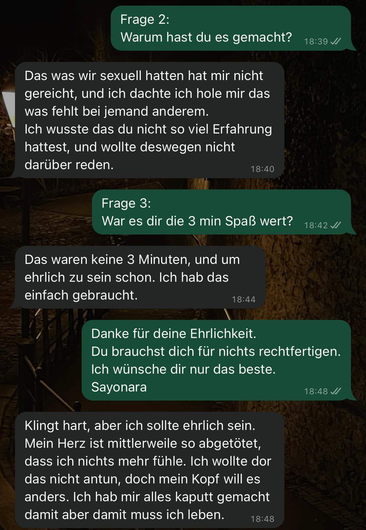 Meine Freundin Ist Unersättlich Hilf Mir Meine Freundin ist mir Fremdgegangen. Wie verarbeiten? (Sex, Gefühle