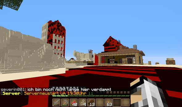 hier ein bild - (Minecraft, Keine blöcke sehen)