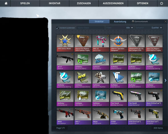 Inventar im Spiel - (csgo, Counter-Strike)
