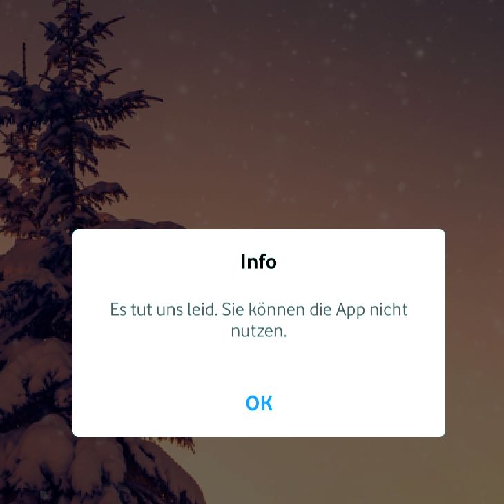 meinvodafone app geht nicht warum? (Handy, iPhone)