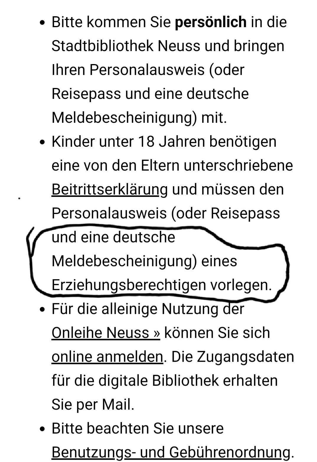 Woher Bekomme Ich Eine Meldebescheinigung Meldebescheinigung help? (Bibliothek)