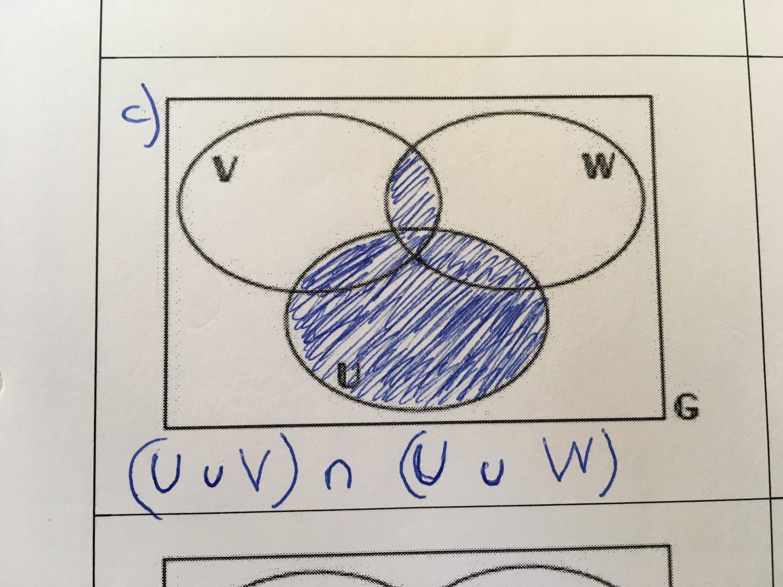 Mengenlehre Ist meine Lösung richtig? (Schule, Mathematik)