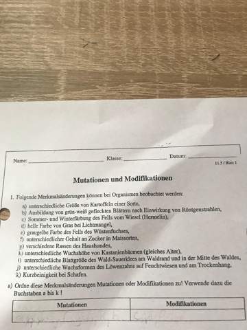 Merkmalsänderung Mutation o. Modifikation? (Computer, Biologie) - 0 Big Merkmalsänderung Mutation o. Modifikation? (Computer, Biologie) - 0 Big
