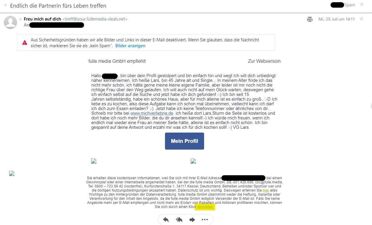 Merkwürdige E-Mail - Darf ich diesen 