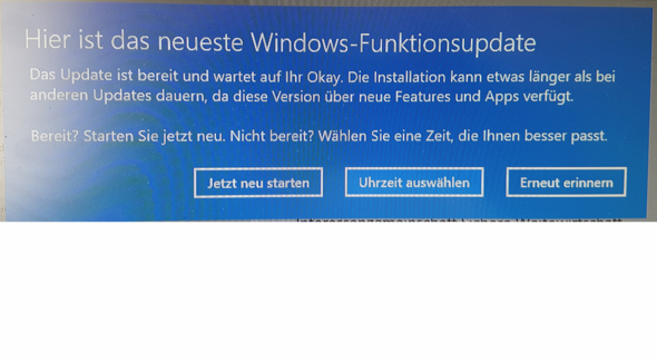 Nachricht auf Desktop - (Computer, PC, Windows 10)