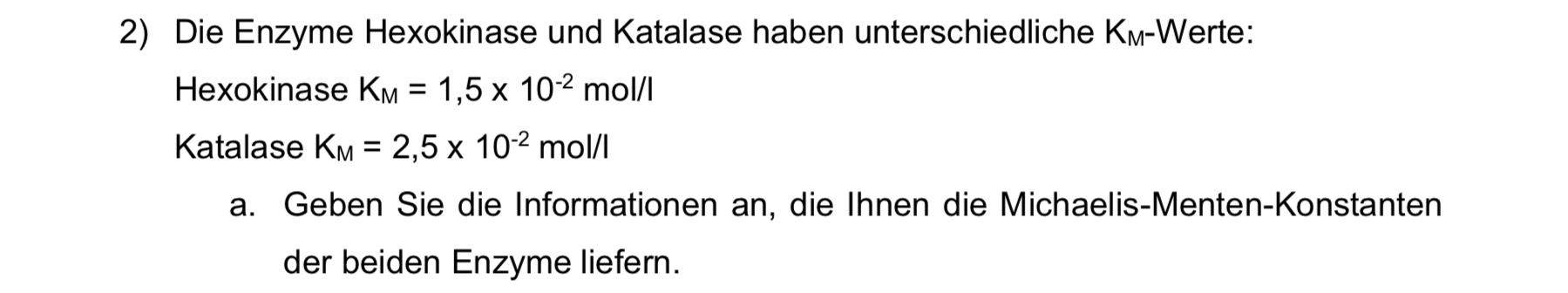 MichaelisMentenKonstante? Schule, Biologie)