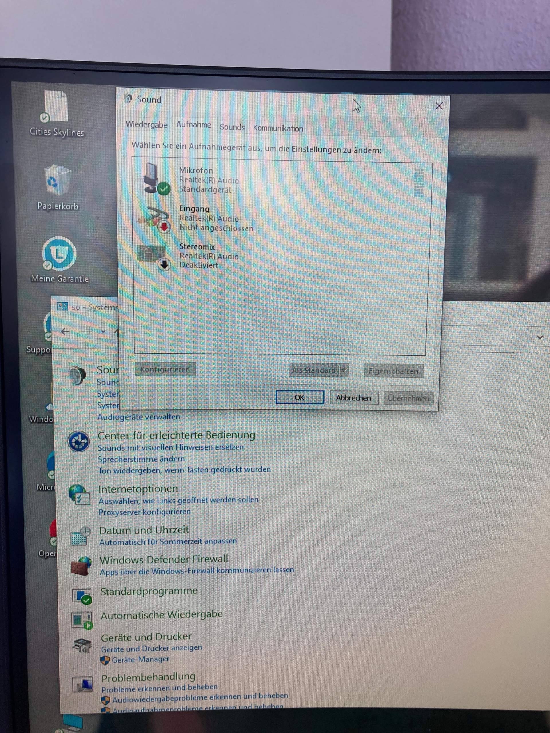 Micro geht aber kein sound? Headset, Mikrofon)