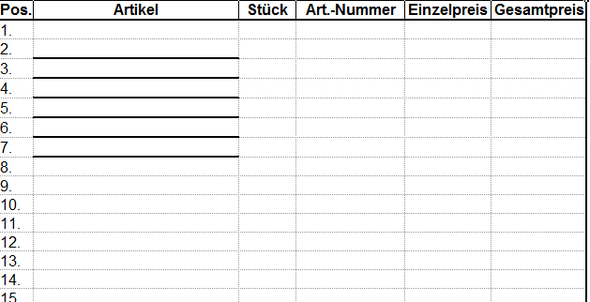 Microsoft Excel Linien In Den Zeilen Entfernen It Office