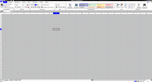 Microsoft Excel Alle Zellen Grau Hinterlegt