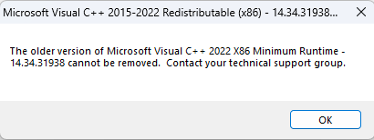 Microsoft visual C++ problem? (Windows, Windows 11)