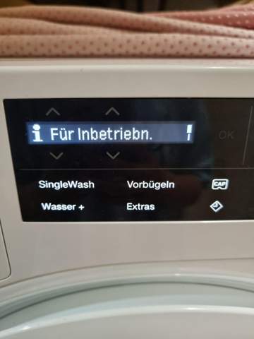 Miele W1 selection waschmaschine will nicht anspringen?