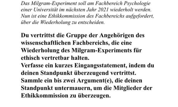 Milgram Experiment Schule Psychologie Philosophie