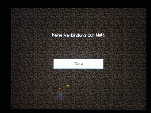 Minecraft - keine Verbindung zur Welt? (Computer, Spiele und Gaming)