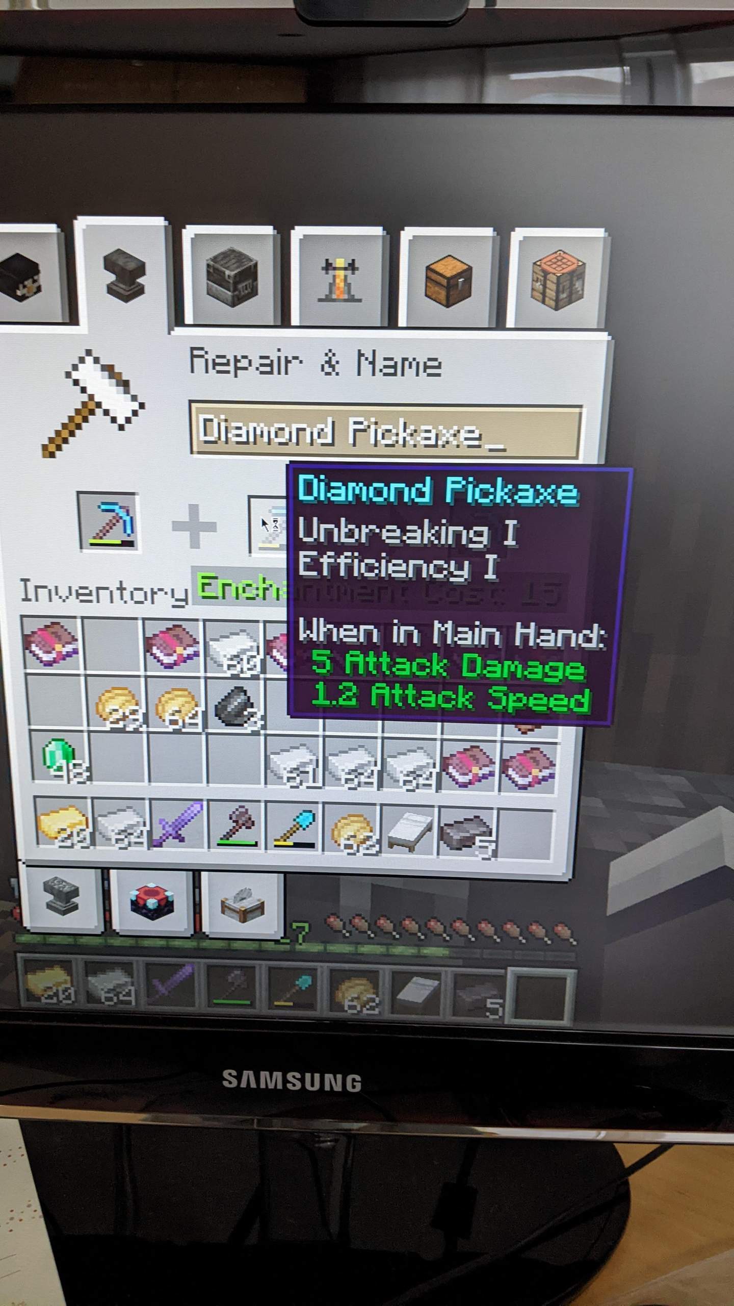 Minecraft Anvil Bug Minecraft anvil Bug? (Java, Minecraft Server, Glitch)