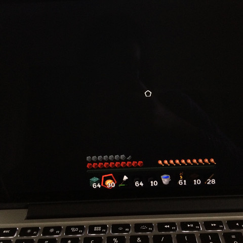 Auf dem Foto sieht das Display schwarz aus - (Spiele, Games, Minecraft)