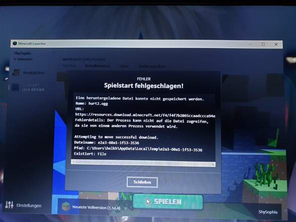 Minecraft Download Schlagt Standig Fehl Computer Technik Spiele Und Gaming Minecraft Download Schlagt Standig Fehl Computer Technik Spiele Und Gaming