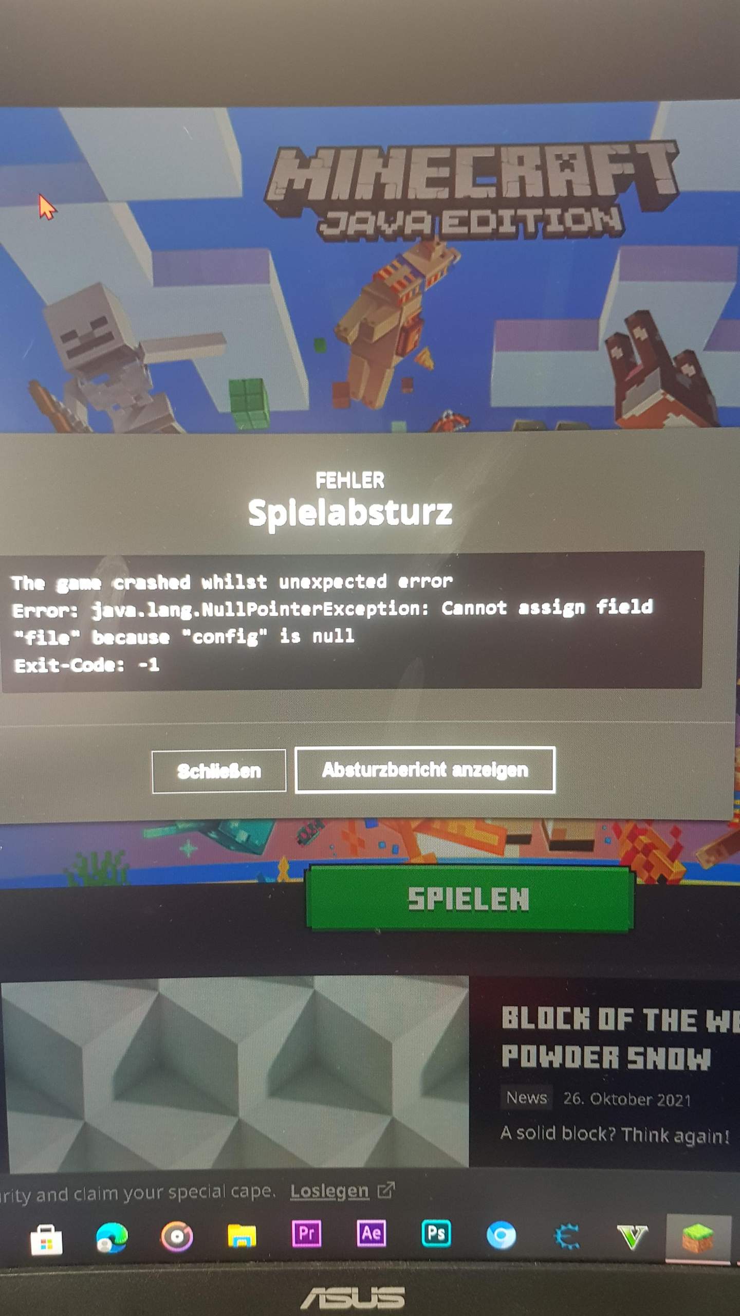 Minecraft Exit Code 1 Was Tun Spiele Und Gaming