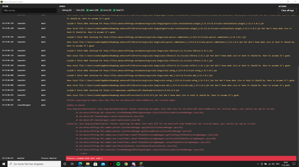 Minecraft Forge 1.8.9 Fehlermeldung, HILFE? (Computer, Technik, Spiele ...