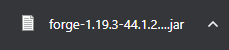 Minecraft Forge Datei wird in Text Datei umgewandelt?